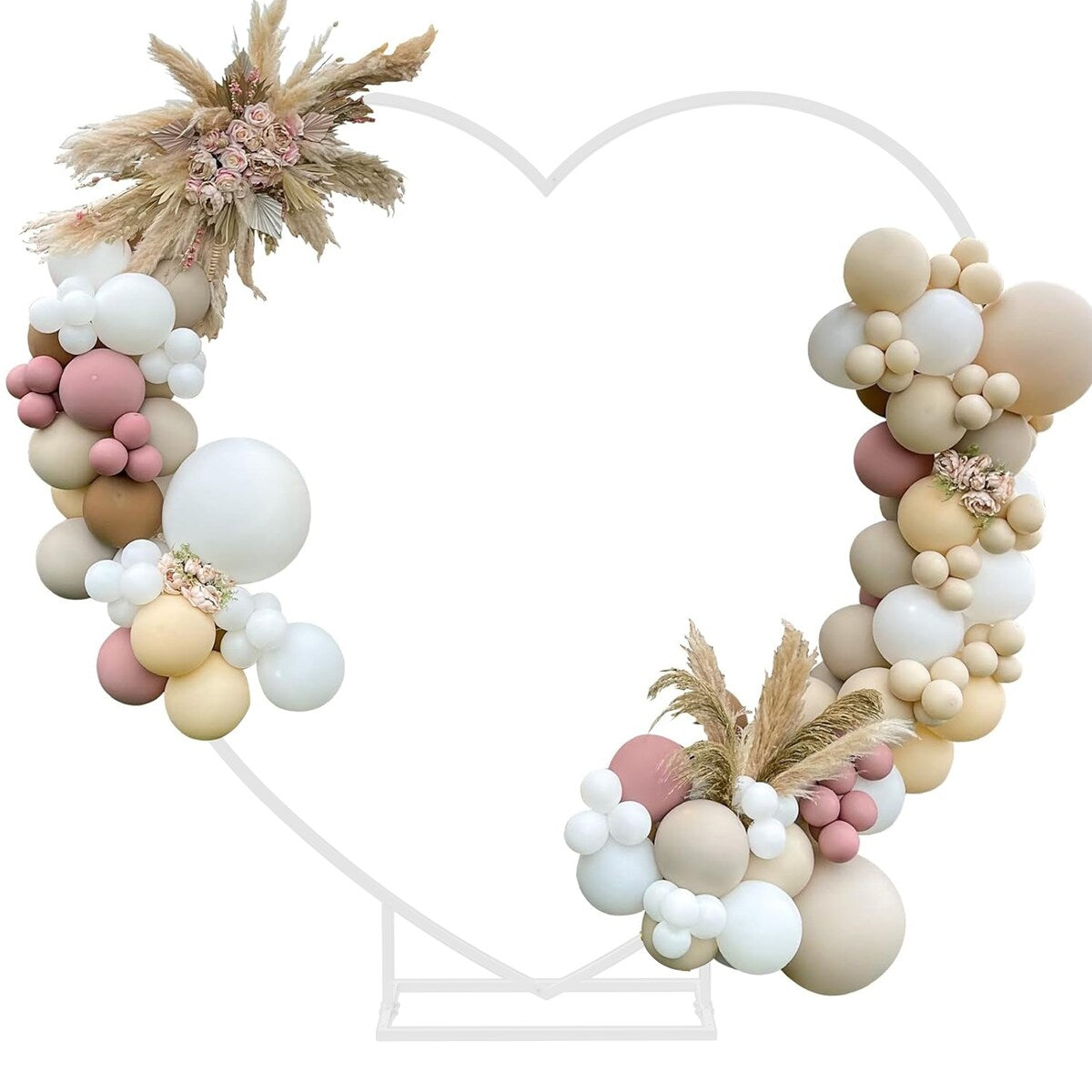 Wedding Backdrop Stand Heart Shape Metal Balloon Arch Party