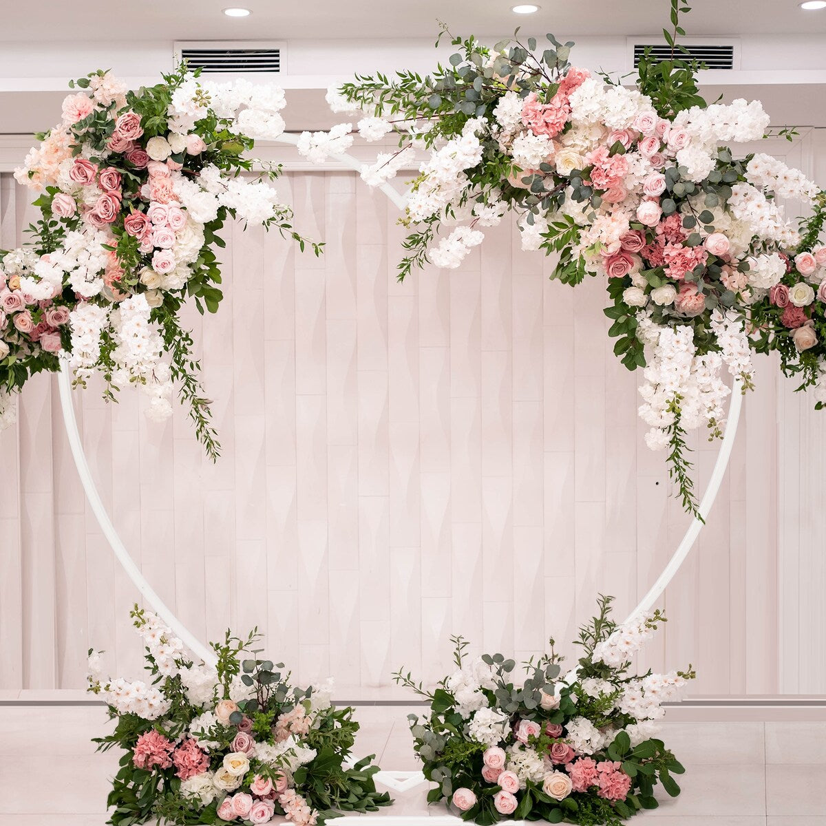 Wedding Backdrop Stand Heart Shape Metal Balloon Arch Party