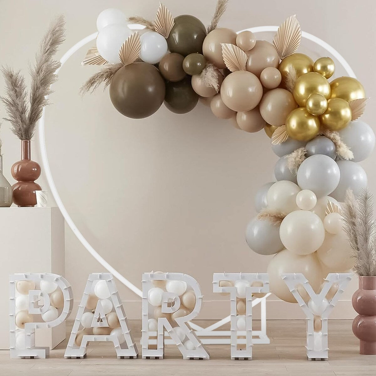Wedding Backdrop Stand Heart Shape Metal Balloon Arch Party