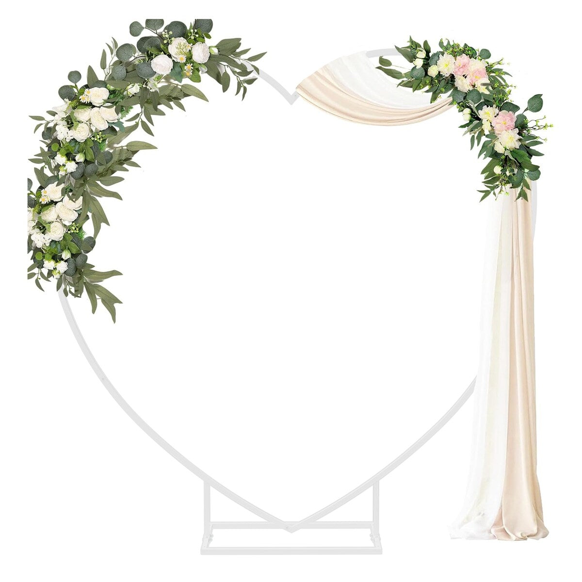 Wedding Backdrop Stand Heart Shape Metal Balloon Arch Party