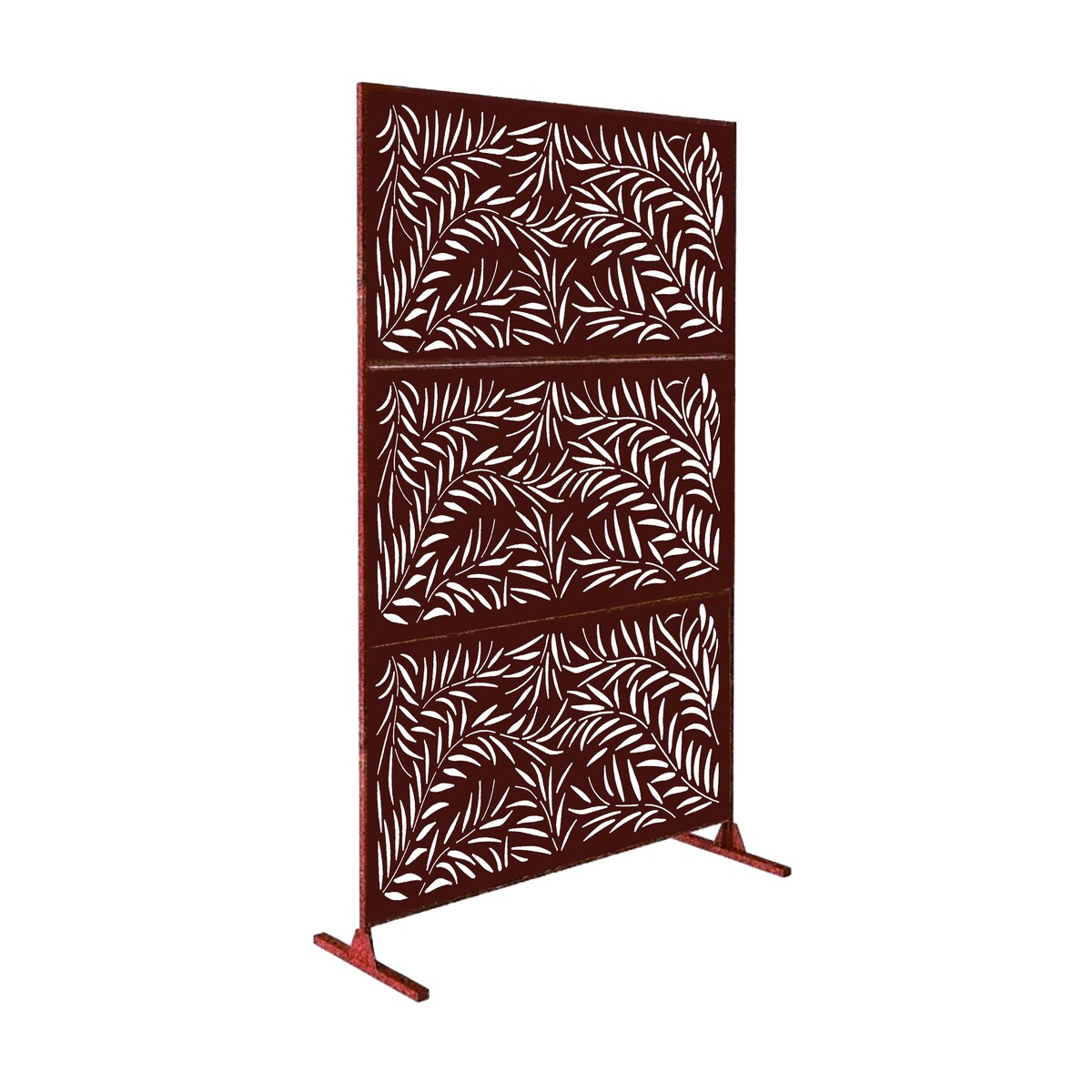 6ft x 4ft Free Standing Laser Cut Metal Screen Panel Privacy Stand