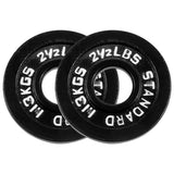 Weight Plates 2-Inch 2.5 LB Pair,Olympic Weightlifting Plates
