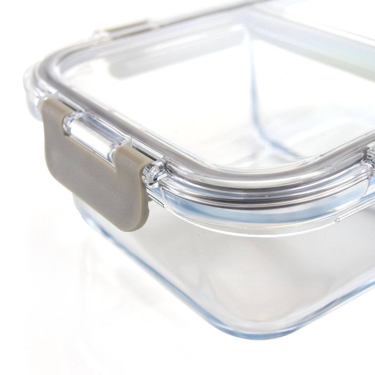 Weight Watchers 2 Section Glass Portion Control Lunch Container - Clear