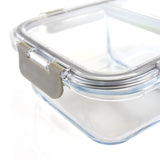 Weight Watchers 2 Section Glass Portion Control Lunch Container - Clear