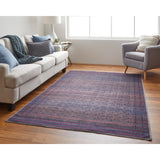 Welch Oriental Charcoal Gray/Pink Area Rug