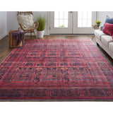 Welch Oriental Pink/Blue Area Rug