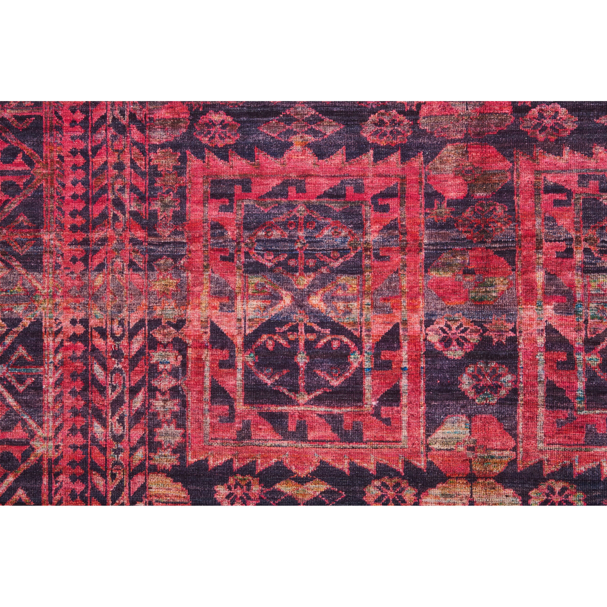 Welch Oriental Pink/Blue Area Rug