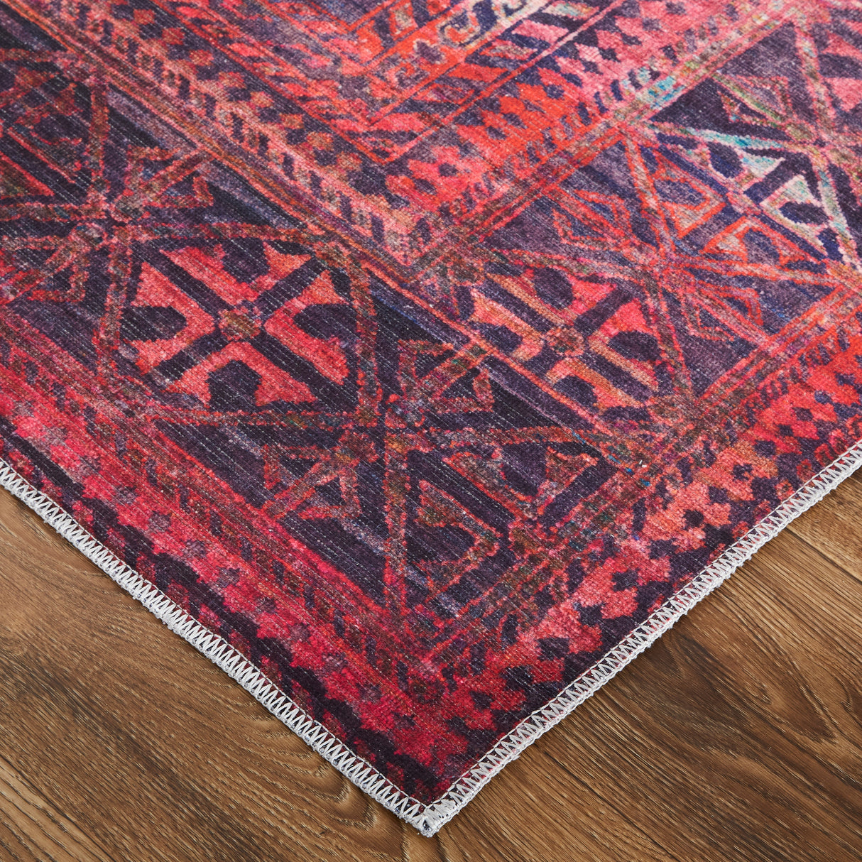 Welch Oriental Pink/Blue Area Rug
