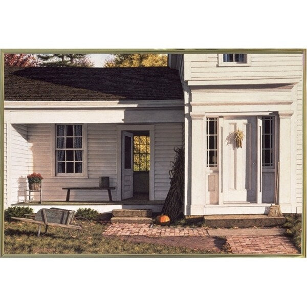 Welcome Home Autumn-WILBRE2299 Framed Print 22.75"x33.75" by William Breedon