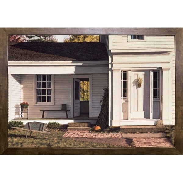Welcome Home Autumn-WILBRE2299 Framed Print 22.75"x33.75" by William Breedon