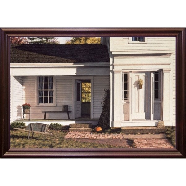 Welcome Home Autumn-WILBRE2299 Framed Print 22.75"x33.75" by William Breedon