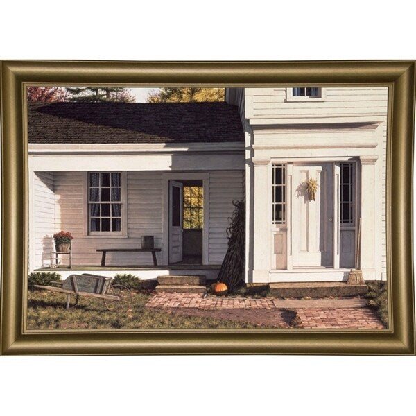 Welcome Home Autumn-WILBRE2299 Framed Print 22.75"x33.75" by William Breedon