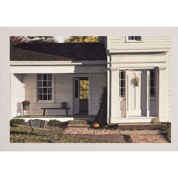 Welcome Home Autumn-WILBRE2299 Framed Print 22.75"x33.75" by William Breedon