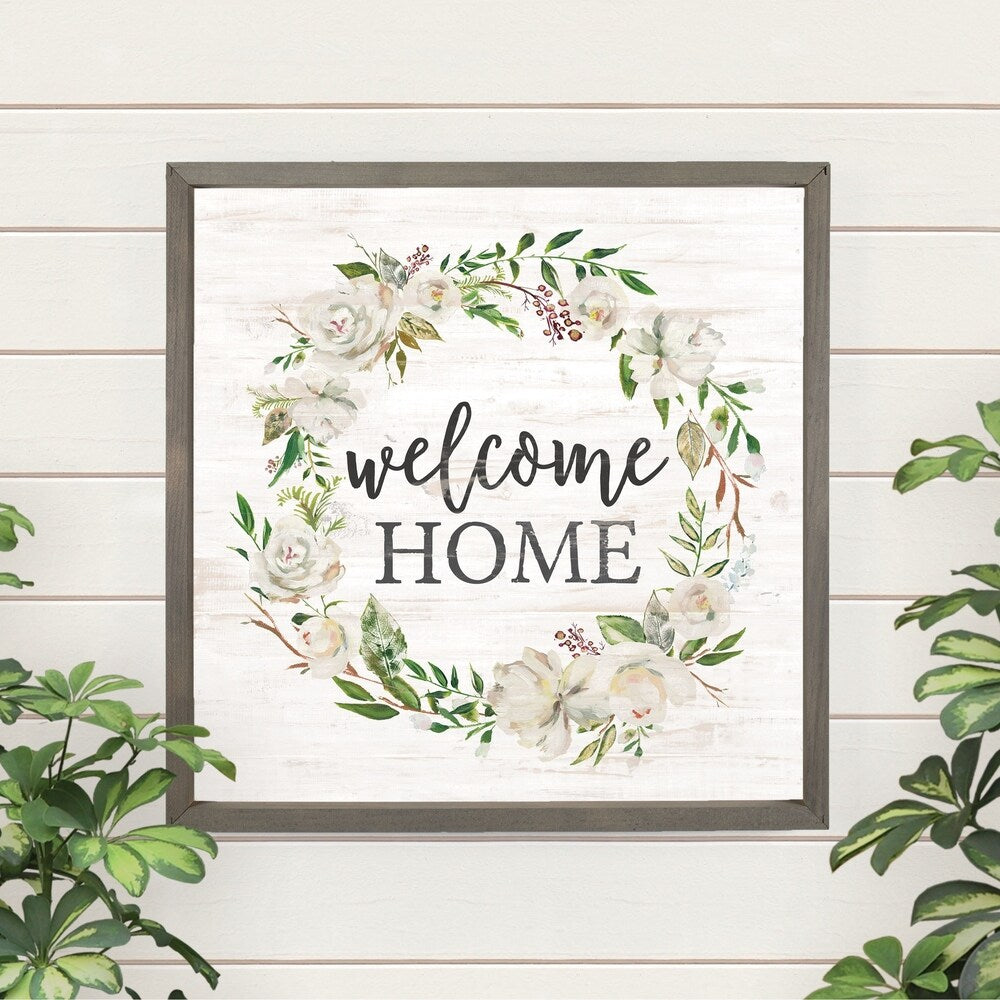 Welcome Home Framed Art - N/A