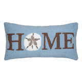 Welcome Home Sand Dollar Hooked 12x24 Throw Decorative Accent Throw Pillow