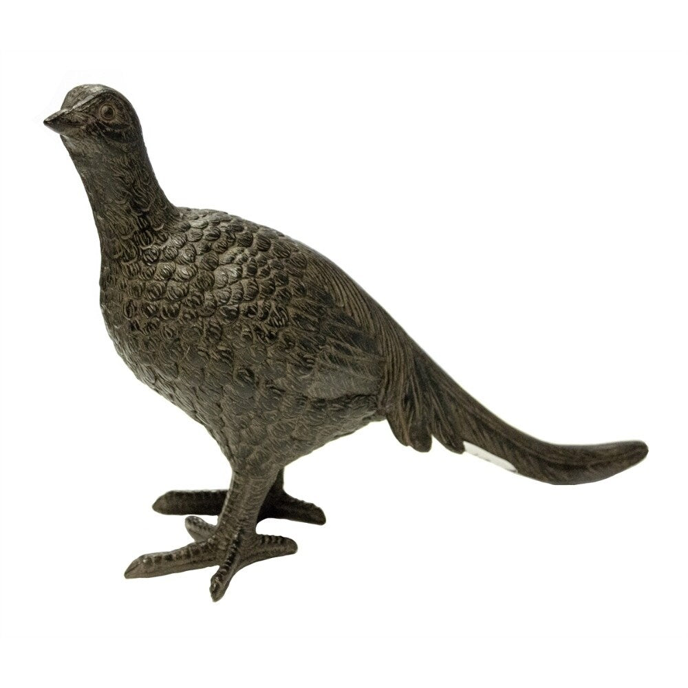 Well-Designed Female Pheasant Figurine - Brown