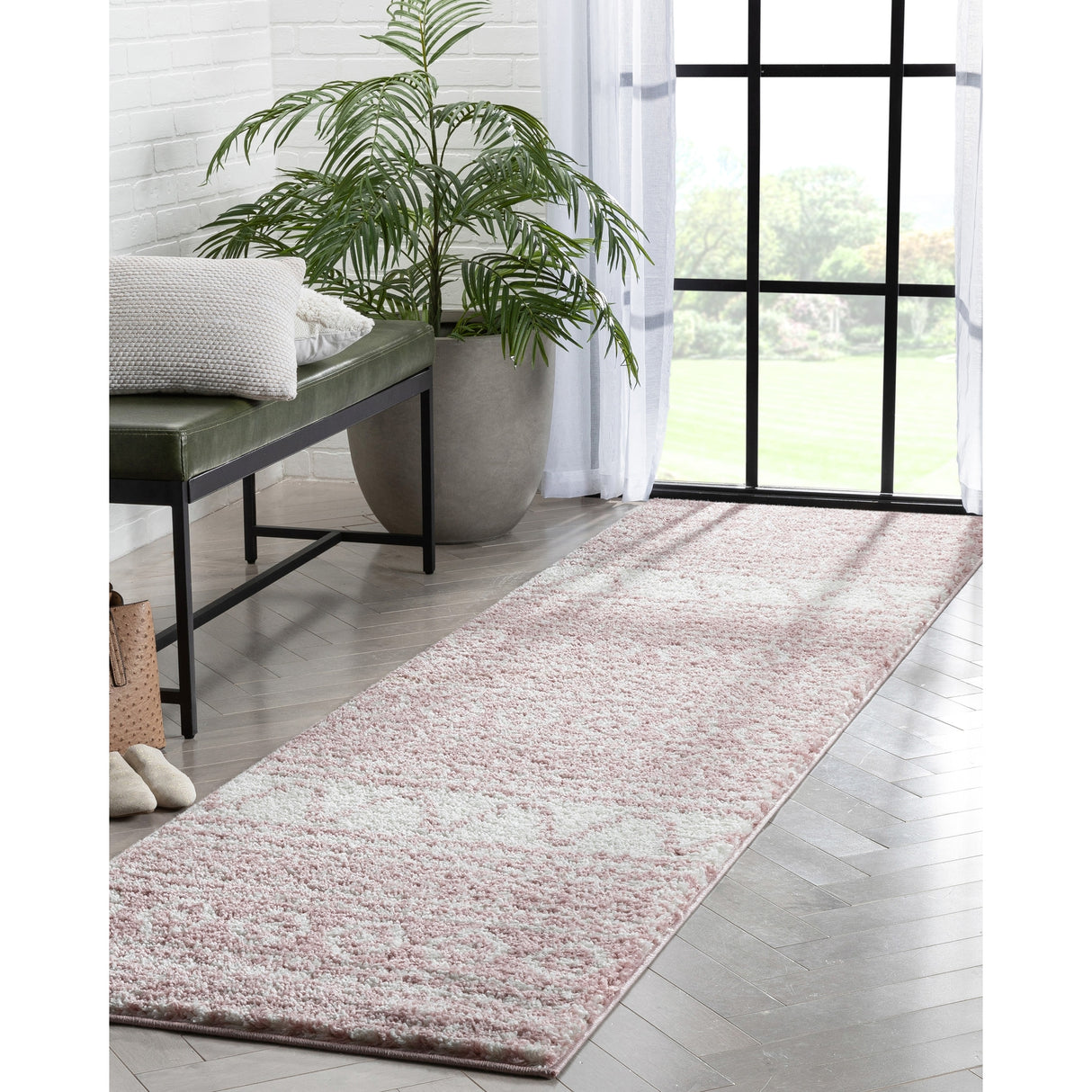 Well Woven Madison Shag Cossima Moroccan Tribal Shag Area Rug