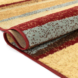 Well Woven Malibu Stripes with Lines Multi Area Rug - 8'2 x 9'10
