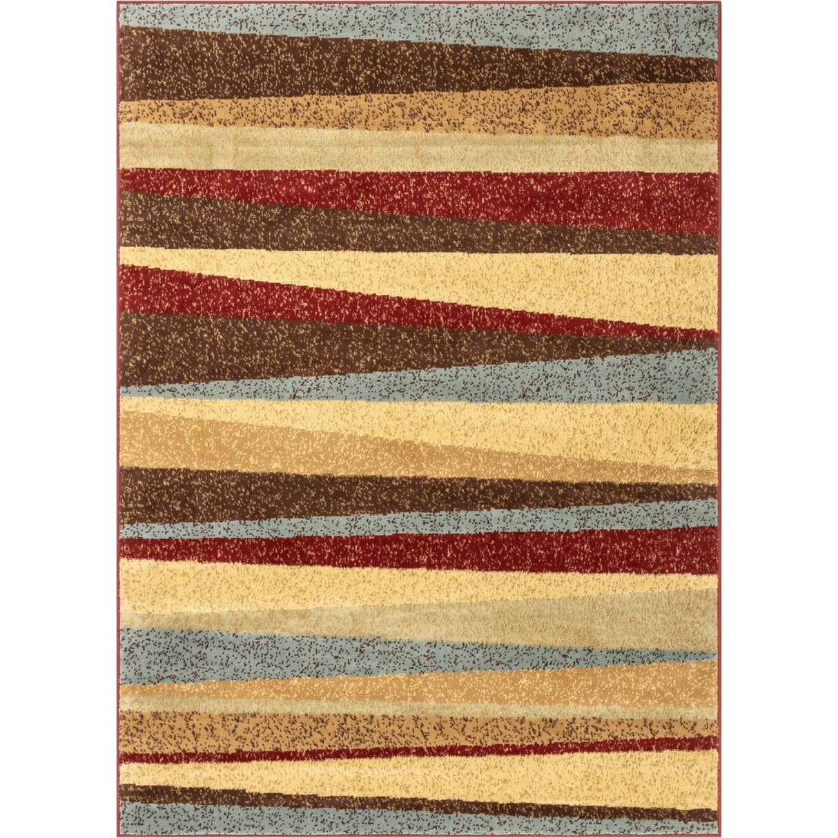 Well Woven Malibu Stripes with Lines Multi Area Rug - 8'2 x 9'10