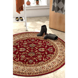 Well Woven Oriental Traditional Round Area Rug