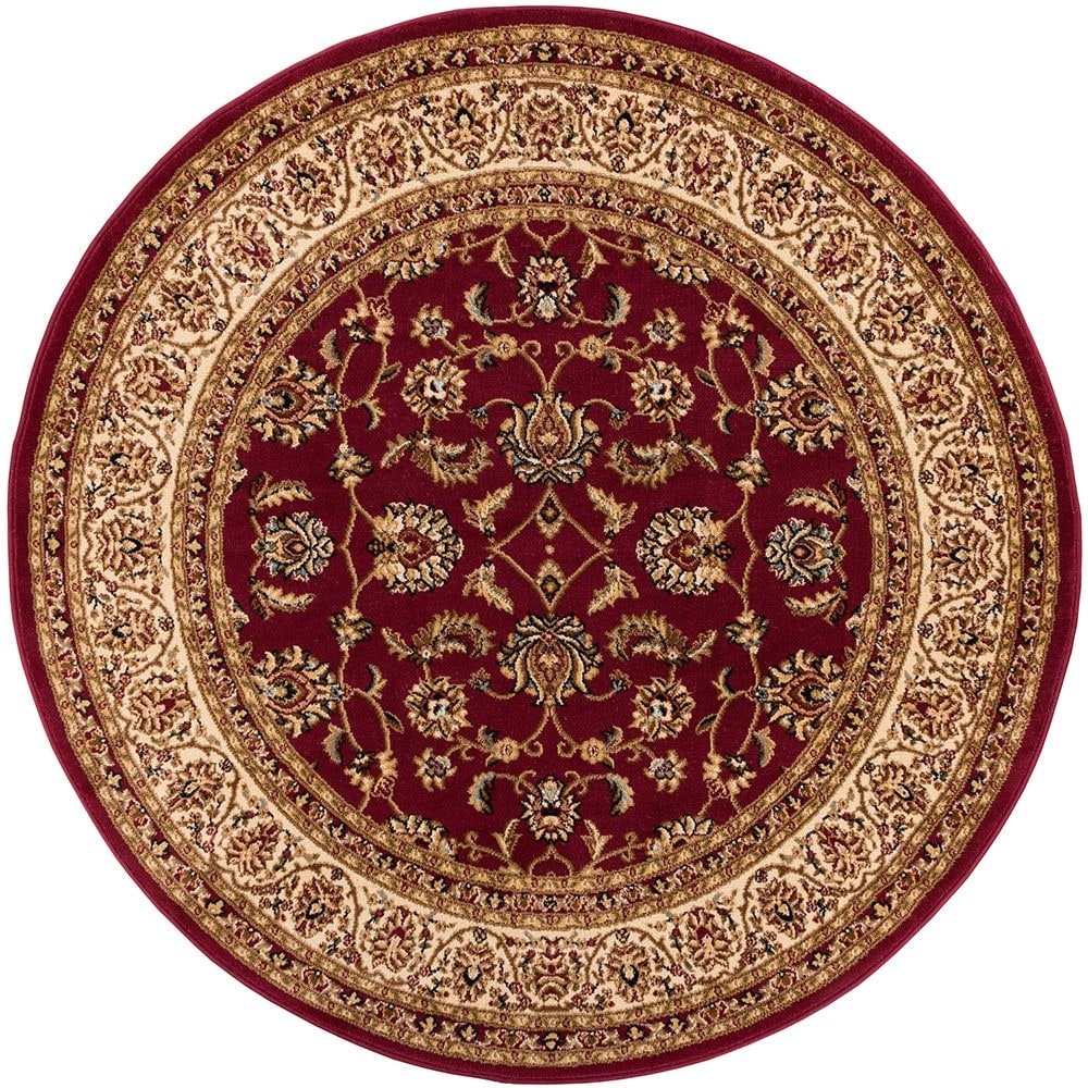 Well Woven Oriental Traditional Round Area Rug