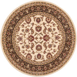 Well Woven Oriental Traditional Round Area Rug