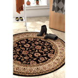 Well Woven Oriental Traditional Round Area Rug