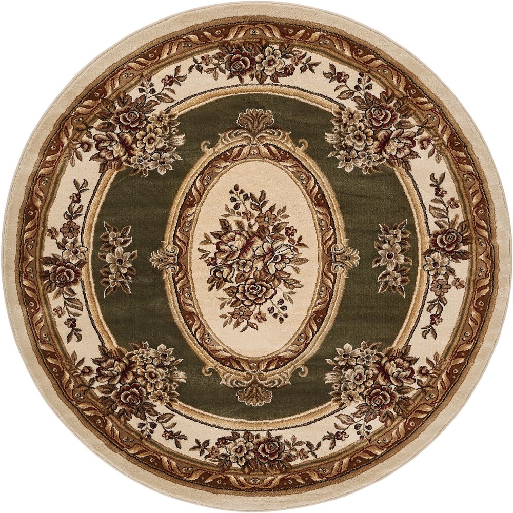 Well Woven Traditional Medallion Round Rug