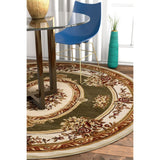 Well Woven Traditional Medallion Round Rug