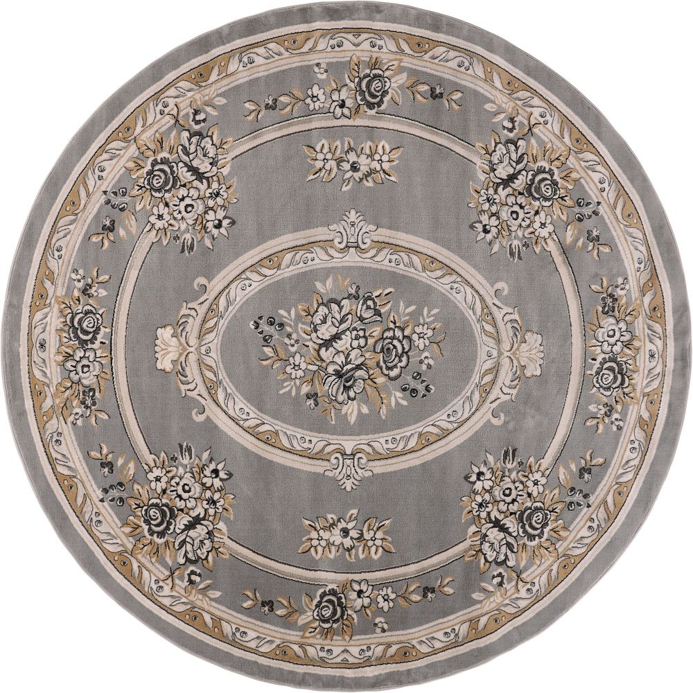 Well Woven Traditional Medallion Round Rug