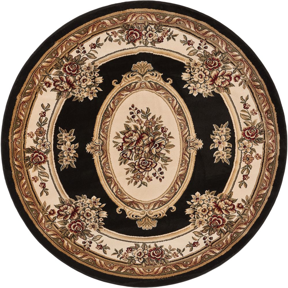 Well Woven Traditional Medallion Round Rug