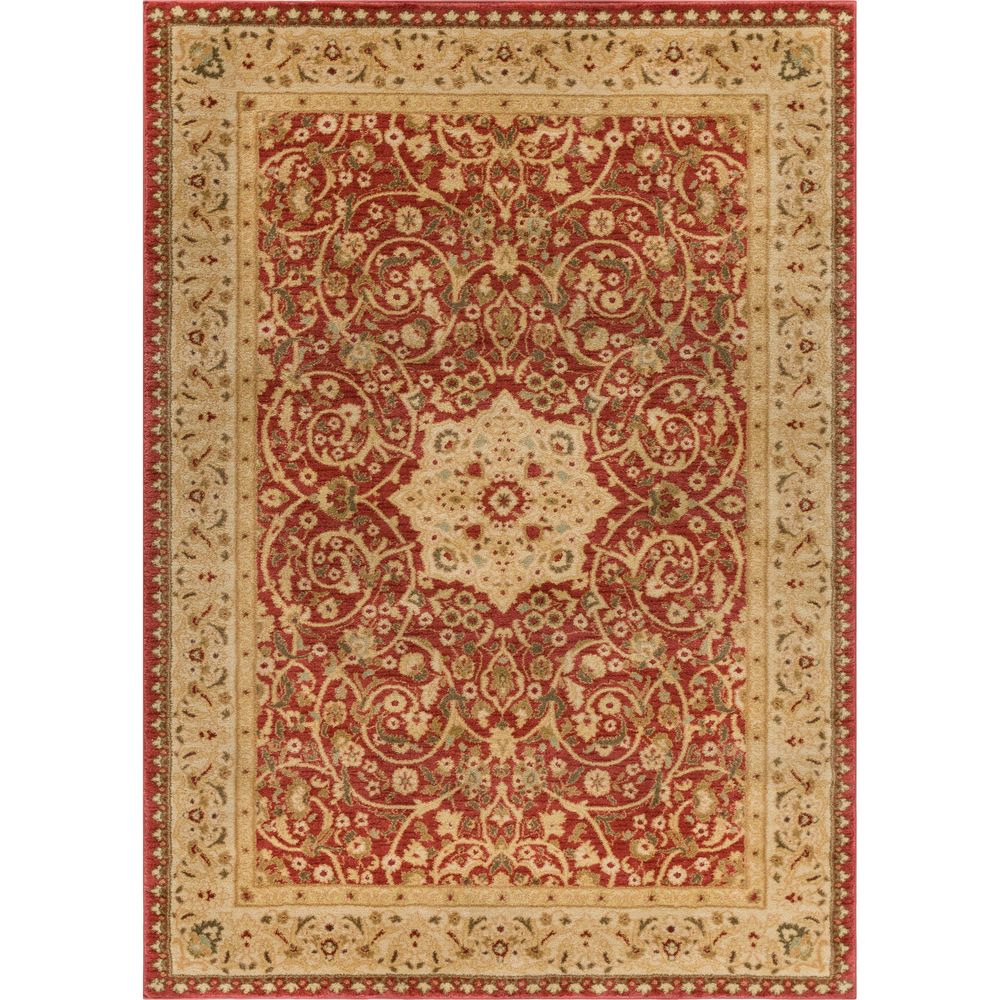 Well Woven Vienna Traditional Persian Oriental Antique Red Area Rug - 5'3" x 7'3"