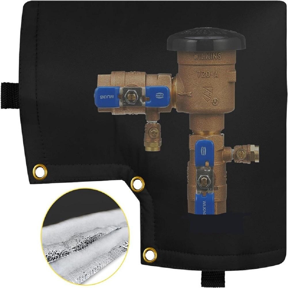 Wellco 12 in. x 13 in. Outdoor Freeze Protection Insulated Cover Faucet Cover Pipe Cover Water Pipe Frost Cover