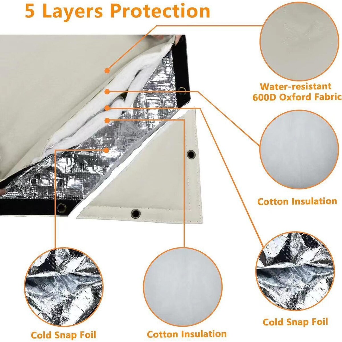 Wellco 12 in. x 13 in. Outdoor Freeze Protection Insulated Cover Faucet Cover Pipe Cover Water Pipe Frost Cover
