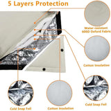 Wellco 12 in. x 13 in. Outdoor Freeze Protection Insulated Cover Faucet Cover Pipe Cover Water Pipe Frost Cover