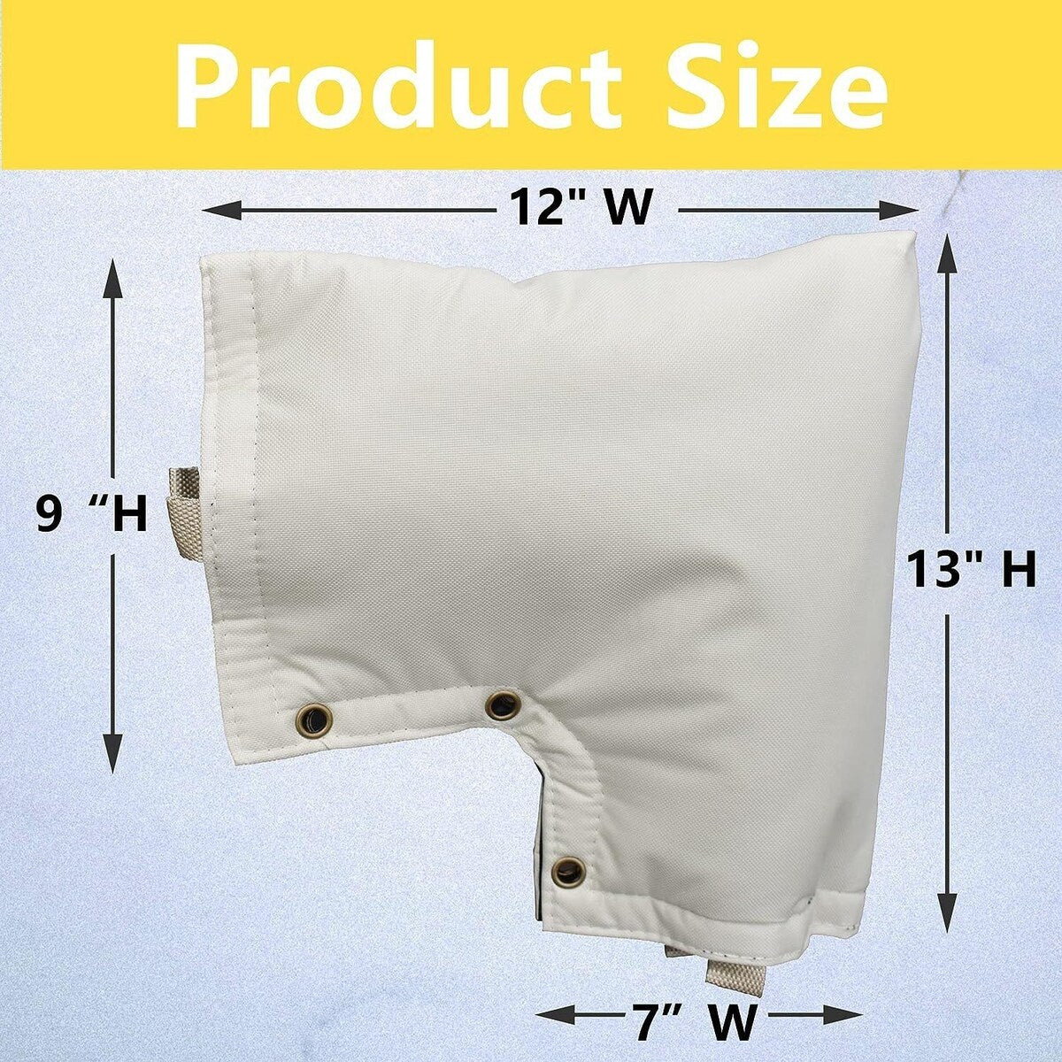 Wellco 12 in. x 13 in. Outdoor Freeze Protection Insulated Cover Faucet Cover Pipe Cover Water Pipe Frost Cover