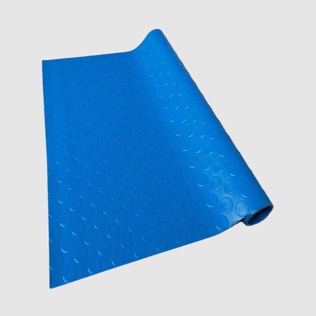 Wellco 9 in. x 35.4 in. Blue Swimming Pool Ladder Mat Protective Pad Step Pool Safety Accessories/Equipment (2-Pack)