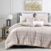 Wellco Bedding Comforter Set 7 Piece All Season,Off-White