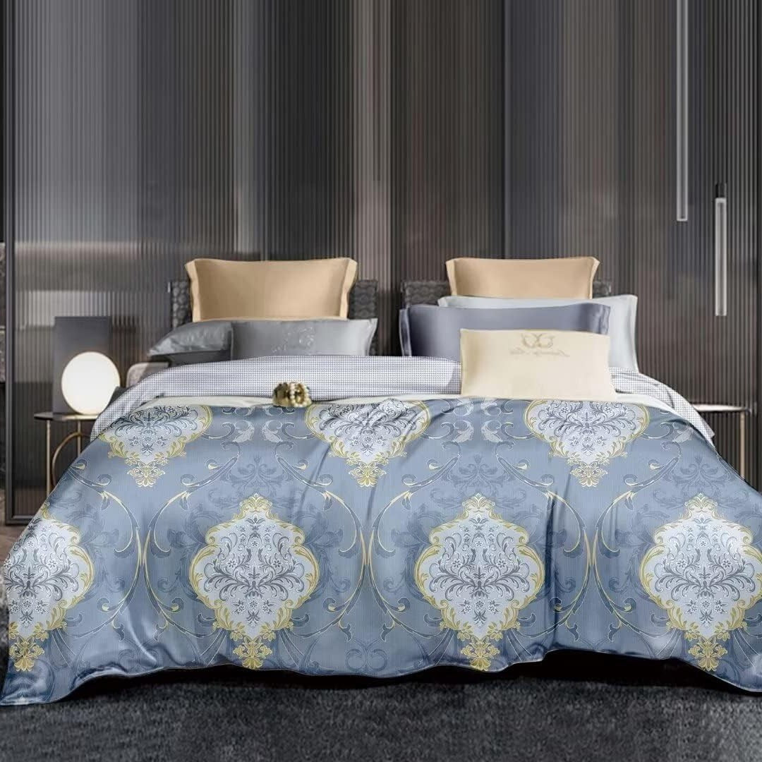 Wellco Twin Comforter Set - 2 Pieces All Season Bed Set ， Soft Polyester Heavy Duty Luxury Pattern Bedding Comforters