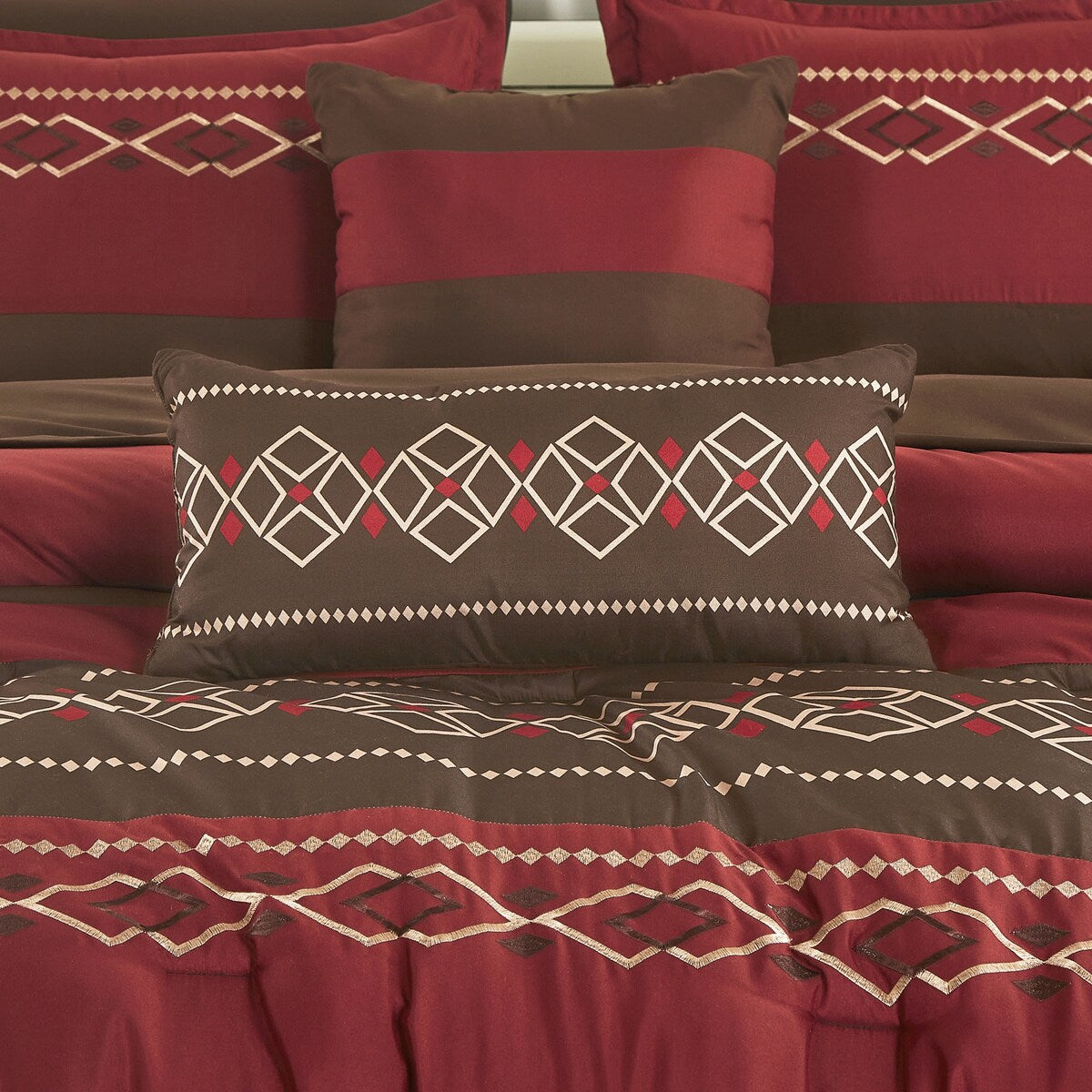 Wellco Vinata Bedding Comforter Set Bed In A Bag ,9 Pieces