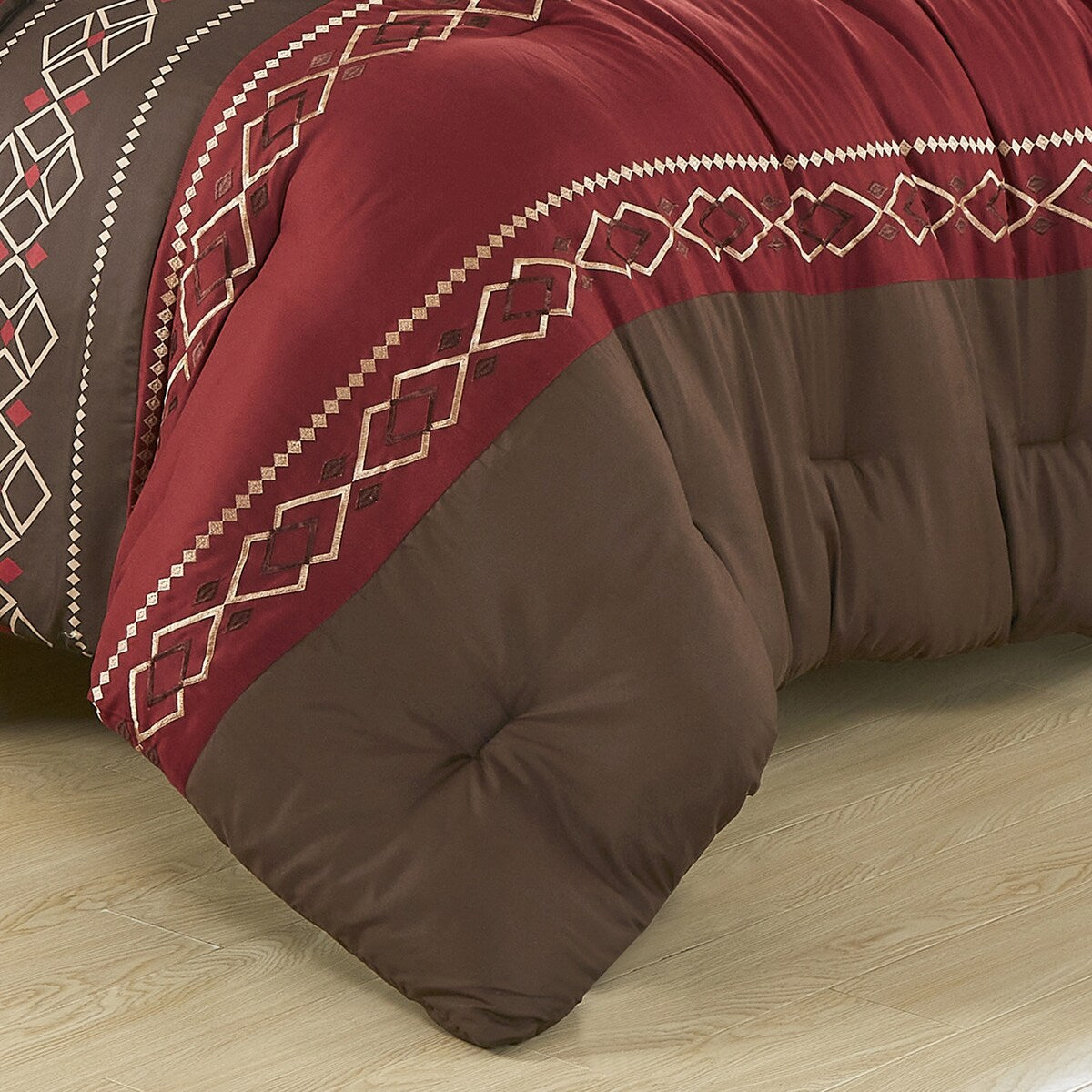 Wellco Vinata Bedding Comforter Set Bed In A Bag ,9 Pieces