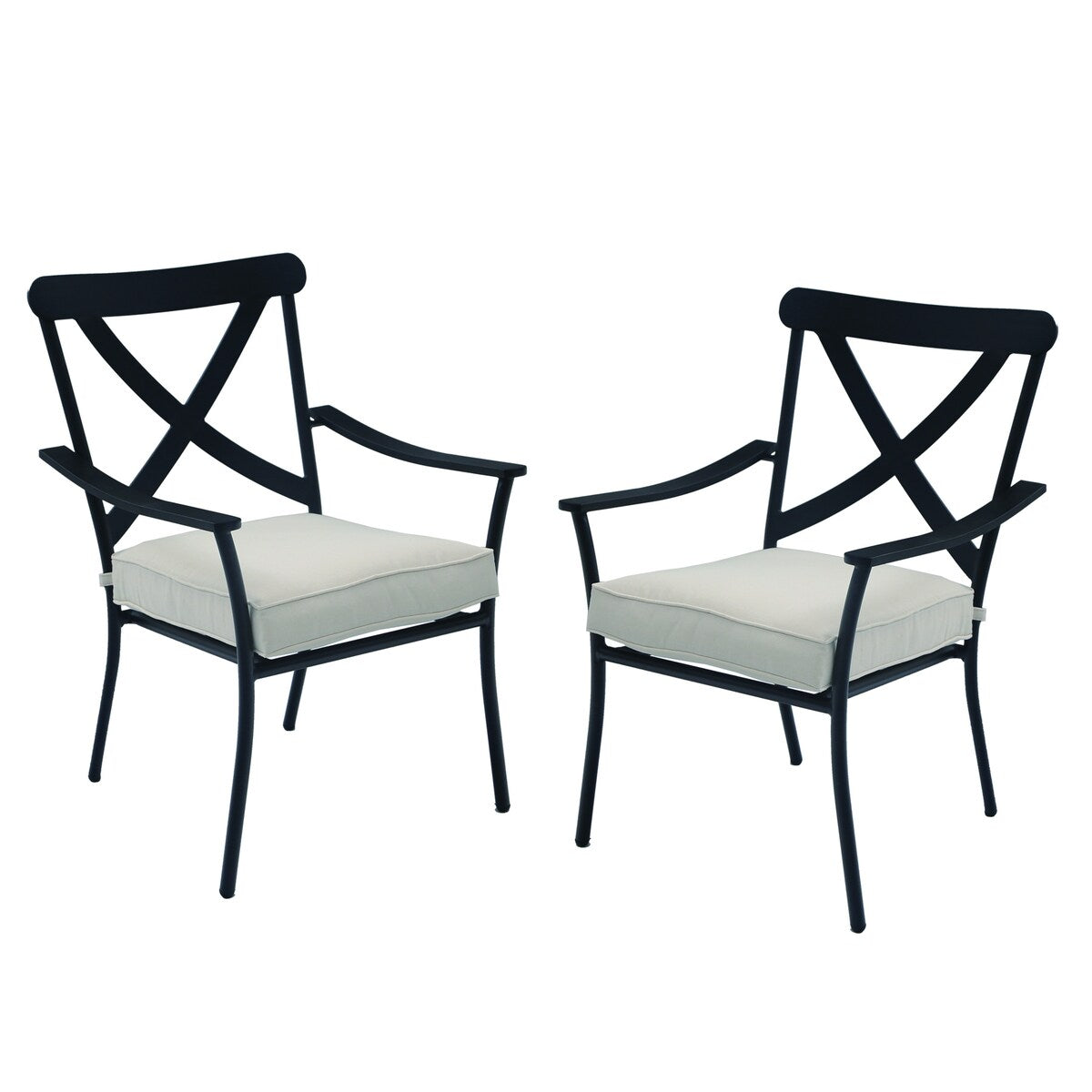 Wellington 7pc Aluminum Dining Set with Butterfly Extension Table