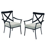 Wellington 7pc Aluminum Dining Set with Butterfly Extension Table