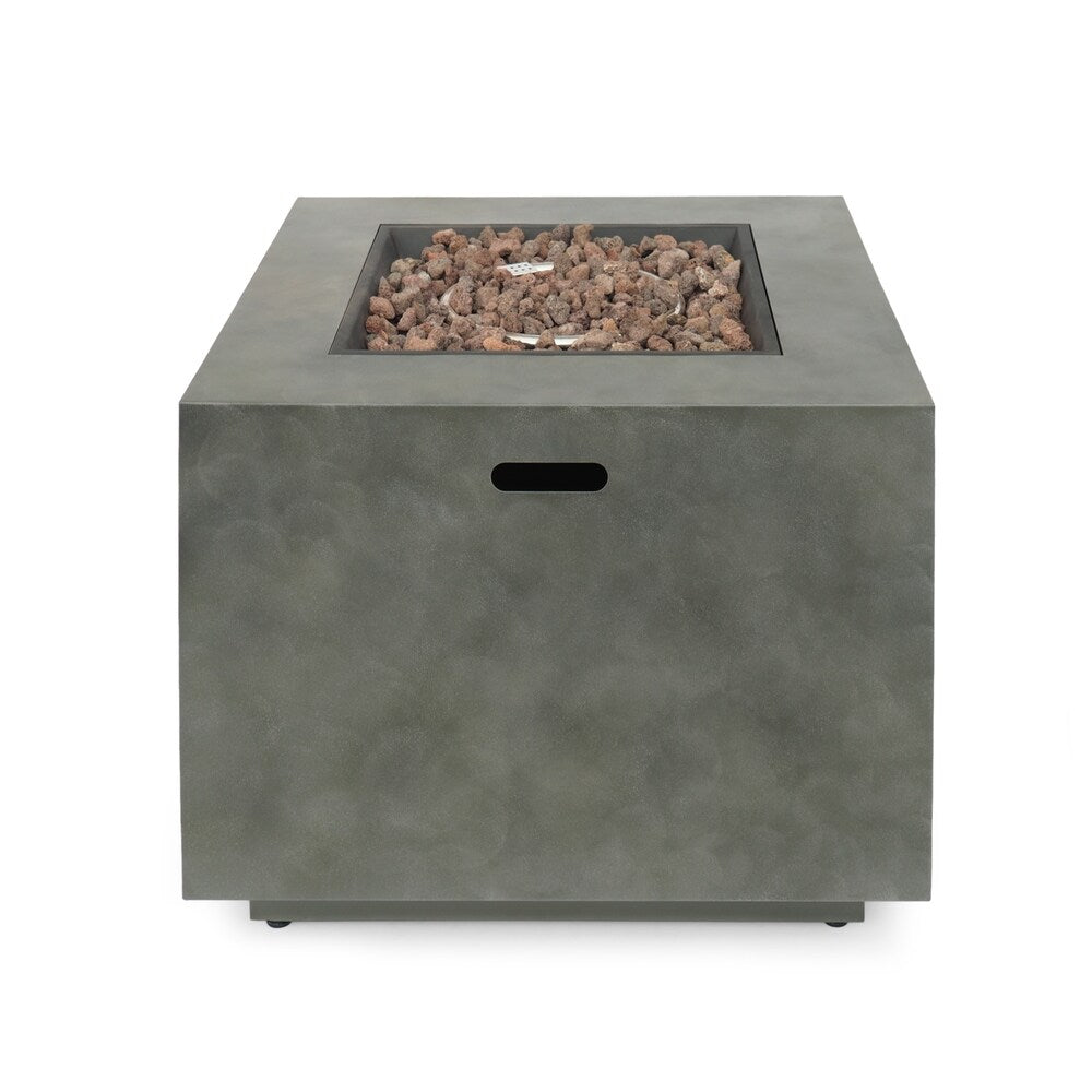 Wellington Outdoor 33-Inch Square Fire Pit by Christopher Knight Home - 33.00" W x 33.00" L x 24.00" H