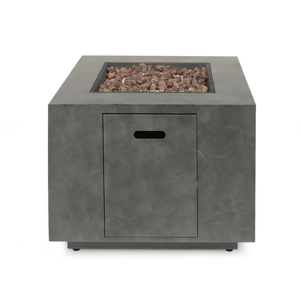 Wellington Outdoor 33-Inch Square Fire Pit by Christopher Knight Home - 33.00" W x 33.00" L x 24.00" H