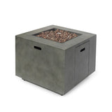 Wellington Outdoor 33-Inch Square Fire Pit by Christopher Knight Home - 33.00" W x 33.00" L x 24.00" H