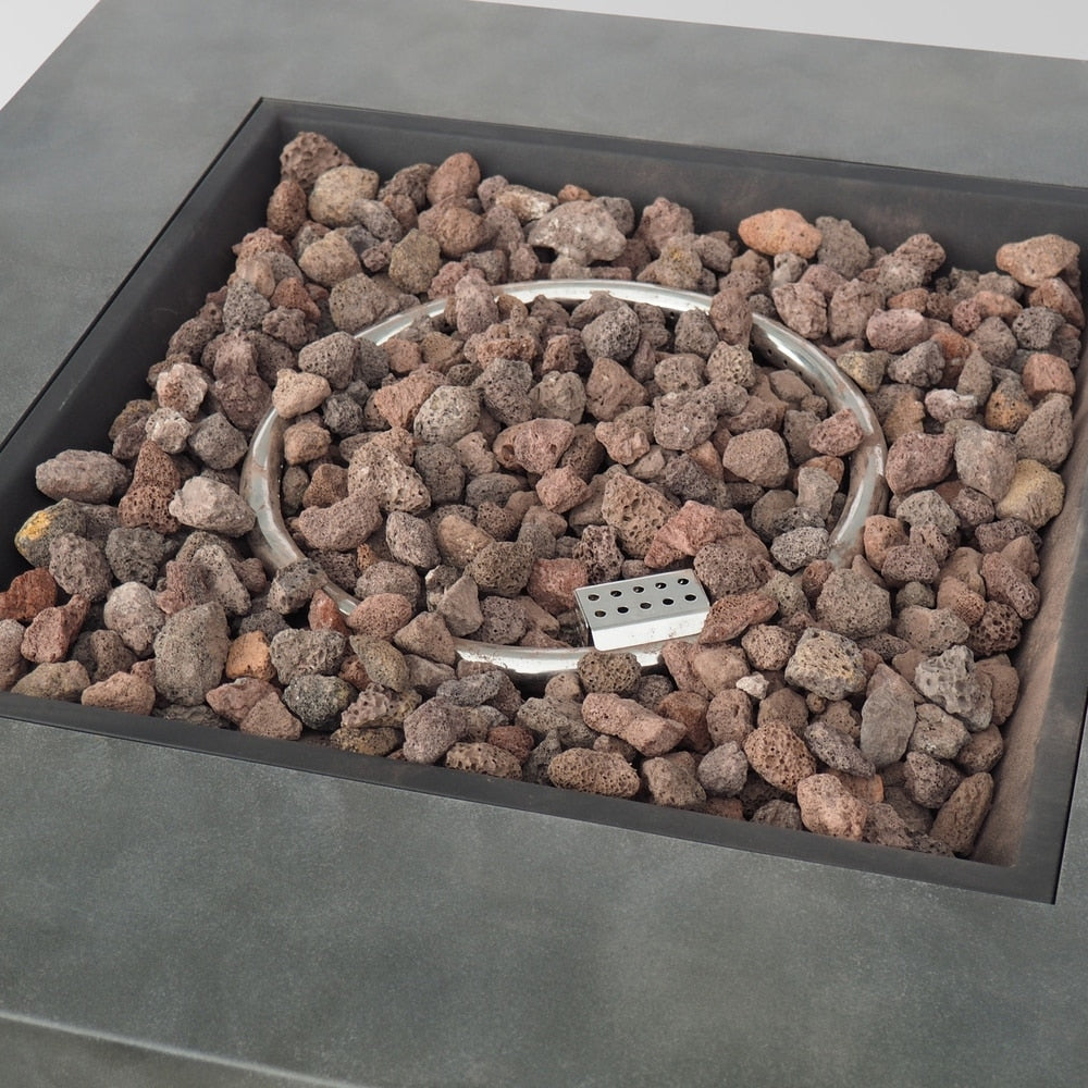 Wellington Outdoor 33-Inch Square Fire Pit by Christopher Knight Home - 33.00" W x 33.00" L x 24.00" H