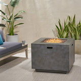 Wellington Outdoor 33-Inch Square Fire Pit by Christopher Knight Home - 33.00" W x 33.00" L x 24.00" H