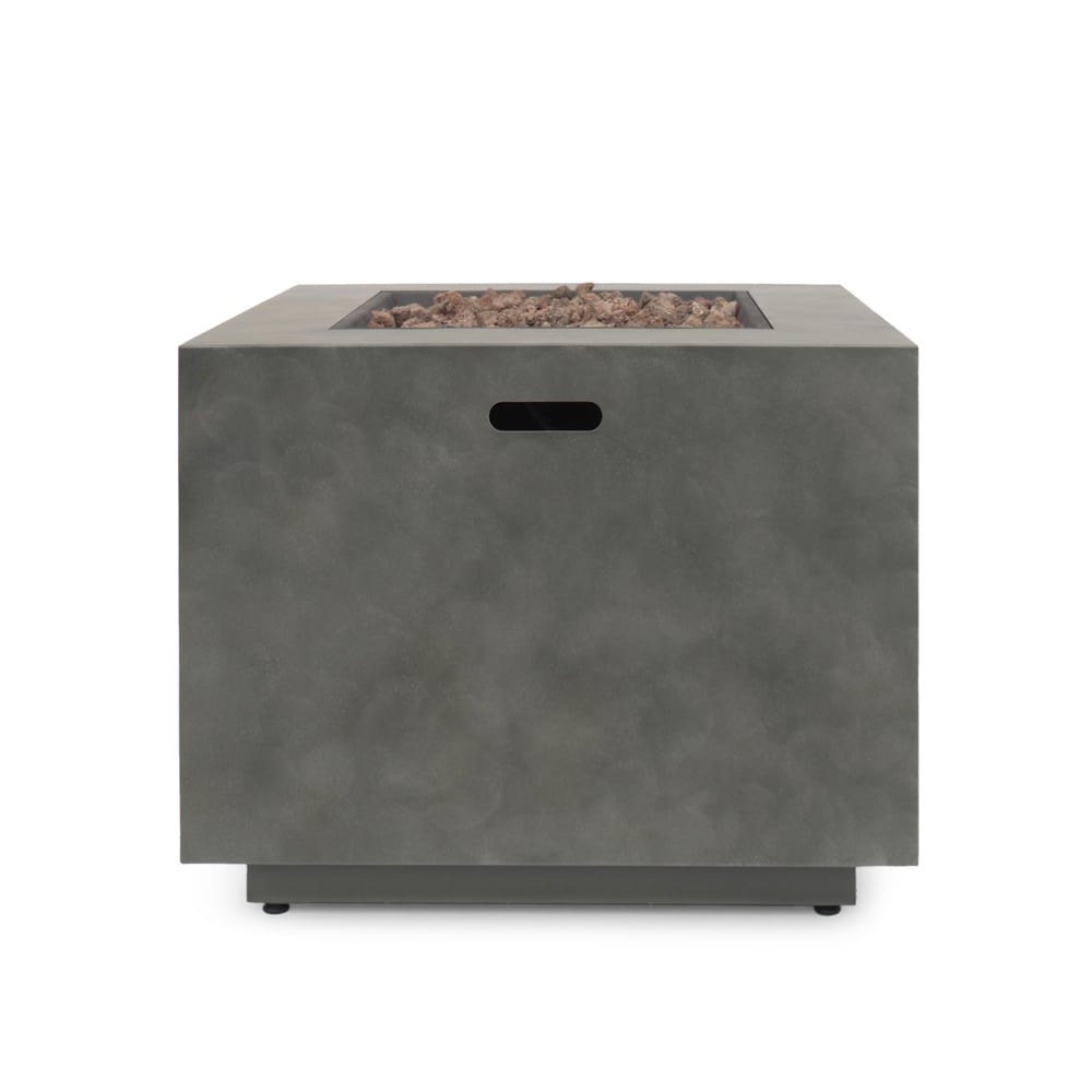 Wellington Outdoor 33-Inch Square Fire Pit by Christopher Knight Home - 33.00" W x 33.00" L x 24.00" H