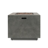 Wellington Outdoor 33-Inch Square Fire Pit by Christopher Knight Home - 33.00" W x 33.00" L x 24.00" H